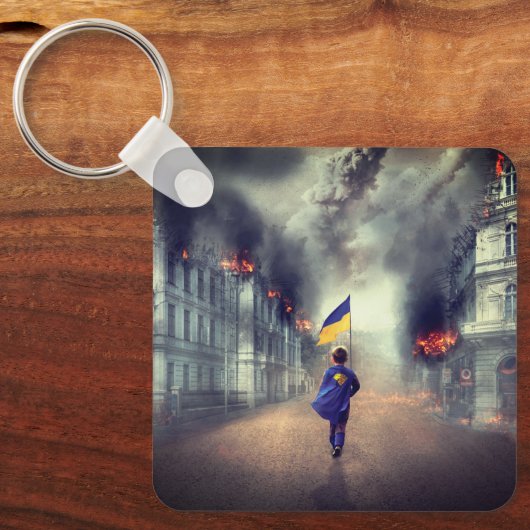 Laten we vrije OEKRAÏNE Sleutelhanger houden (Voorkant)