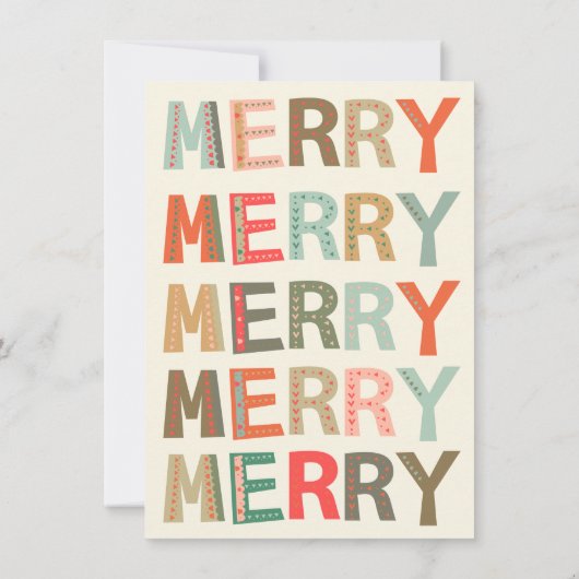 Laten we vrolijk kerstfeest zweten kaart (Achterkant)