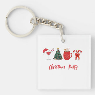 Laten we vrolijk zijn – Grappig Kerstfeest Sleutelhanger