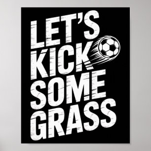 Laten we wat Gr Leuke Voetbal Liefhebber Speler Vo Poster