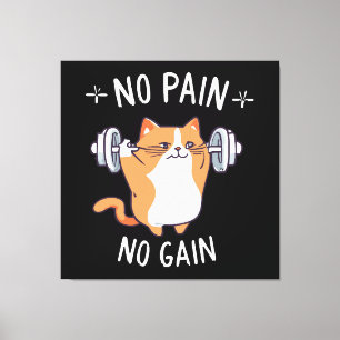Laten we wat spieren kweken! Tijd voor de sportsch Canvas Afdruk