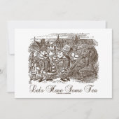 Laten we wat thee hebben (Wonderland Alice) Kaart (Voorkant)