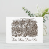 Laten we wat thee hebben (Wonderland Alice) Kaart (Staand voorkant)