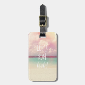 Laten we weglopen Wanderlust Bagagelabel