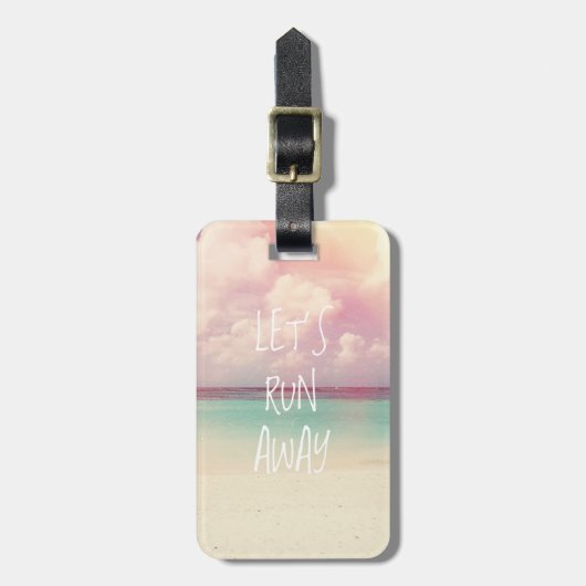 Laten we weglopen Wanderlust Bagagelabel (Voorkant verticaal)