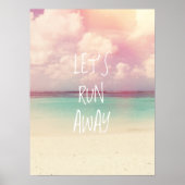 Laten we weglopen Wanderlust Poster (Voorkant)