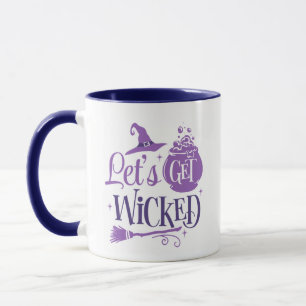 Laten we Wicked Witches Pet en bezem Halloween kri Mok