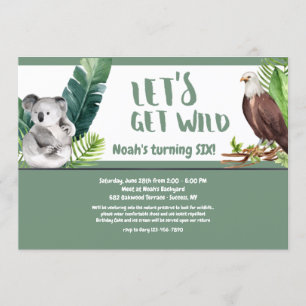 Laten we Wild Birthday Party halen Kaart