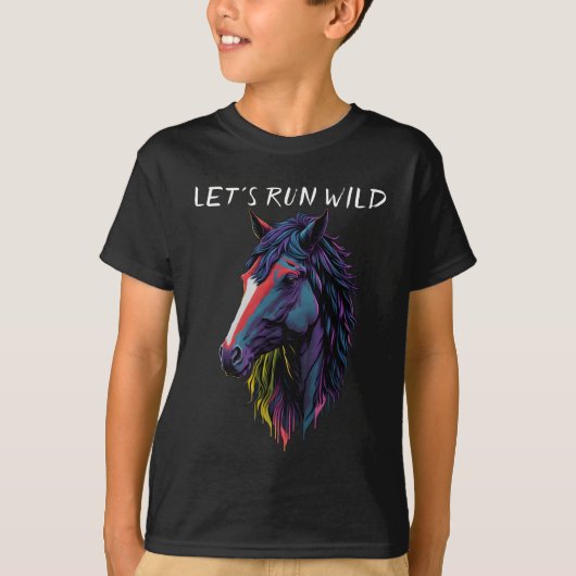 Laten we Wild runnen T-shirt (Voorkant)