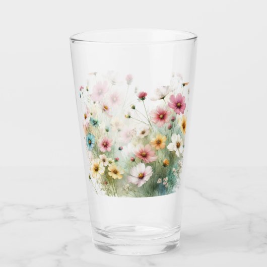 🌷Laten we Wilde Bloemen plukken 🌷 Glas (Voorkant)