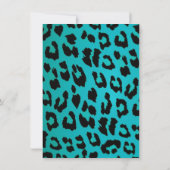 Laten we Wilde Chic Leopard Print Bachelorette hal Kaart (Achterkant)