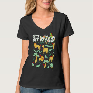 Laten we Wilde dierentuin Safari Oerwoud Fri halen T-shirt