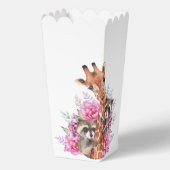 Laten we wilde safari dieren kinderen verjaardagsf bedankdoosjes (Achterkant)