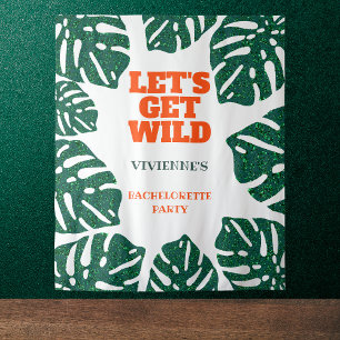 Laten we Wilde Tropische Bachelorette Party halen Wandkleed