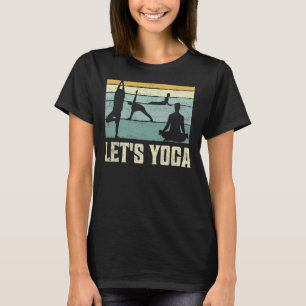 Laten we Yoga Spirituele Meditation T-shirt