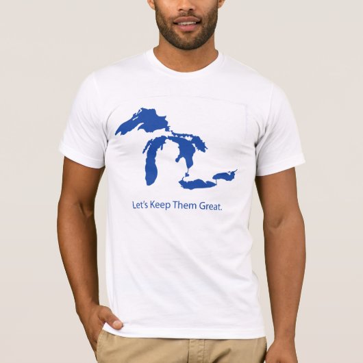 Laten we ze geweldig houden t-shirt (Voorkant)