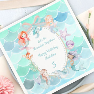 Laten we zeemeerminnen samen zijn, Mermaid Party V Servet