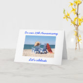 LATEN WIJ DE CELEBRATE "US" (25e WEDDING ANNIVERAR Kaart (Gele Bloem)