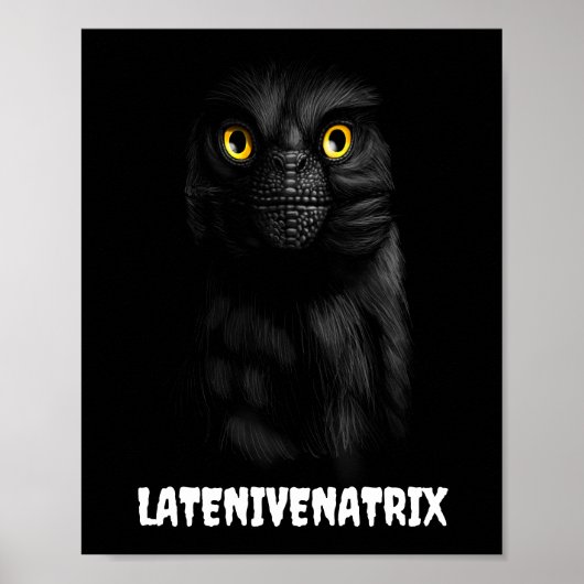 Latenivenatrix Troodon Stenonychosaurus Affiche (Devant)
