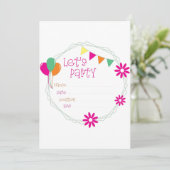 LATEPARTIJuitnodiging Kaart (Staand voorkant)