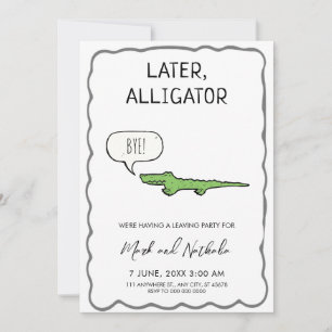 Later Alligator Afscheidsfeestje Kaart