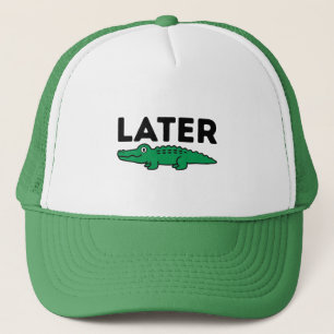 Later Alligator Grappige Gator Dier Groen Heren Trucker Pet