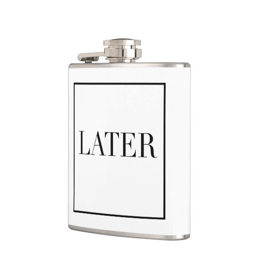 Later flesje heupfles (Links)