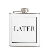 Later flesje heupfles (Voorkant)