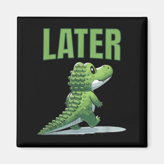 Later Gator Alligator Graphic Magneet (Voorkant)