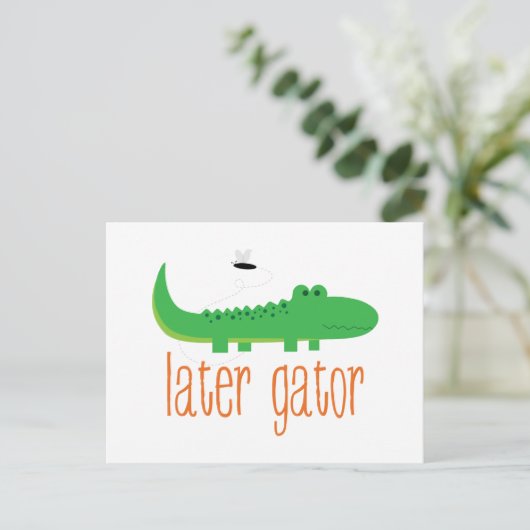 Later Gator Briefkaart (Staand voorkant)