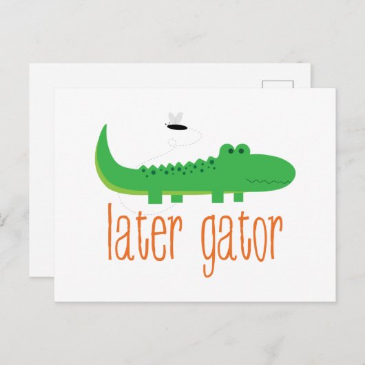 Later Gator Briefkaart (Voorkant / Achterkant)