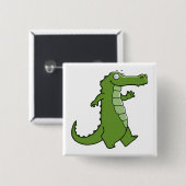 Later Gator Vierkante Button 5,1 Cm (Voorkant /achterkant)