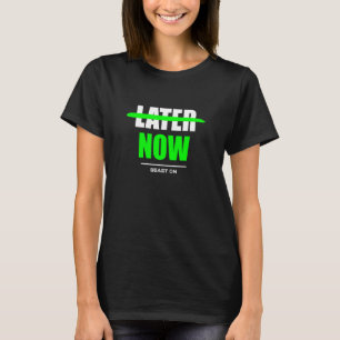 Later leert Bodybuilding Gym Fitness training T-shirt