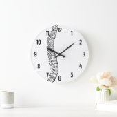 Laterale ruggengraat Acrylwandklok Grote Klok (Huis)