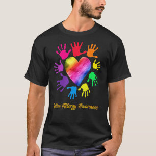 Latex Allergy Awareness Hands Latex Allergy T-shirt