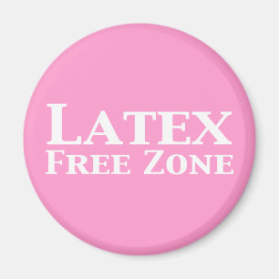 Latex Free Zone Gifts Magneet