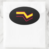 Latex Pride Ovale Sticker (Tas)