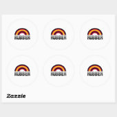 Latex Pride Ronde Sticker (Vel)