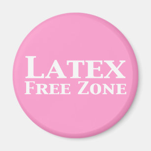 Latex vrije zone geschenken magneet