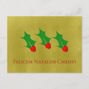 Latijn kerstmis briefkaart