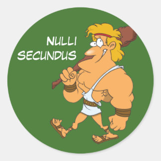 Latijn: Nulli secundus Ronde Sticker