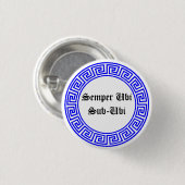 Latijns bericht van openbare dienst ronde button 3,2 cm (Voorkant /achterkant)