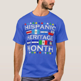 Latijns-landen die de vlag van Latino voeren, nati T-shirt
