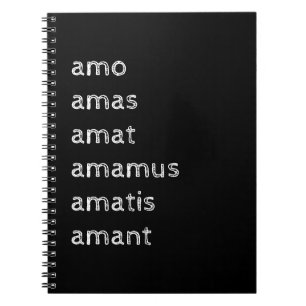 Latijns notitieboek, Amo amas amat Notitieboek