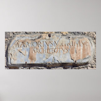 Latijnse architect poster