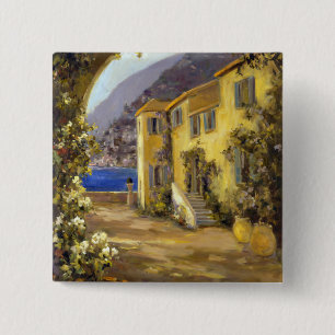 Latijnse kalm I Vierkante Button 5,1 Cm