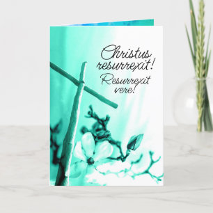 Latijnse taal Christus is verrezen Paschale Groet Feestdagen Kaart