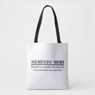 Latijnse uitdrukking - Memento Mori Draagtas