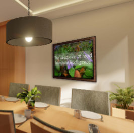 Latijnse wijsheid citeert intelligentie greenery p poster