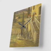 Latin Calm II Vierkante Klok (Hoek)